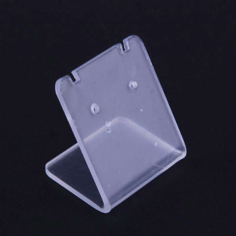 スモールアクリルピアススタンド 1個販売 ショーケース ブラック 透明 プラスティック プラスチック ピアスたて ディスプレイ 2個 キャッチピアス フックピア...