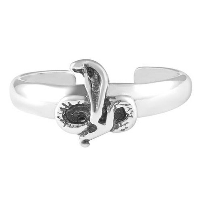 コブラ トゥリング シルバー925 スターリングシルバー シルバーリング 足の指輪 トーリング 足のリング フリーサイズ レディース メンズ ファランジリング ...