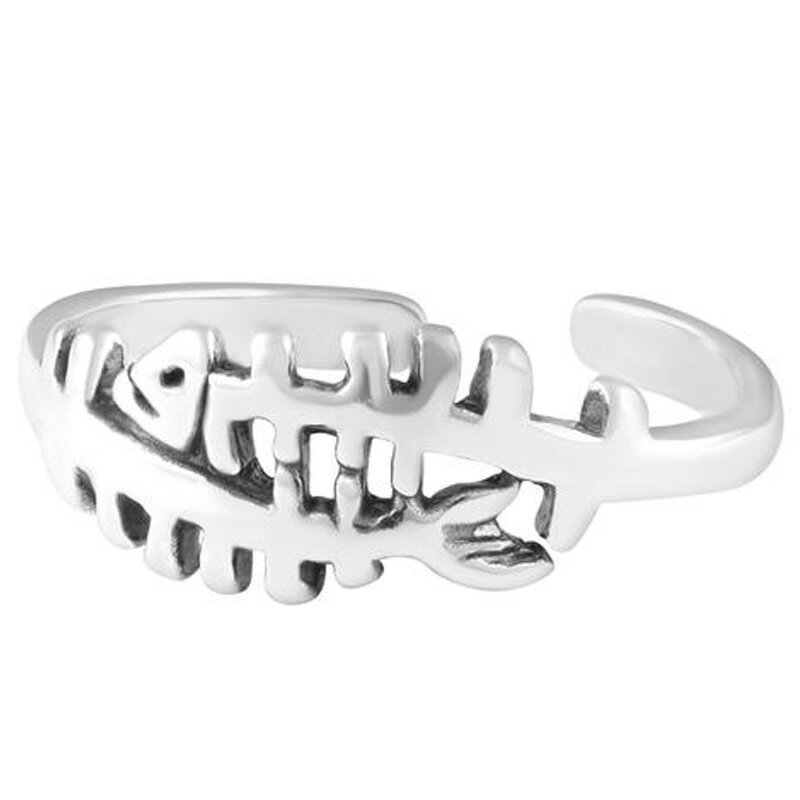 フィッシュボーン トゥリング シルバー925 スターリングシルバー シルバーリング 足の指輪 トーリング 足 フリーサイズ レディース メンズ ファランジリング...