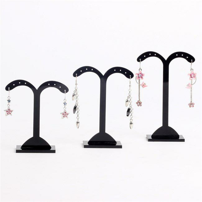 ファンテインピアススタンド(ブラック):3個セット ピアスたて ピアスディスプレイ 店舗用にも 什器 フリマ アクセサリー ネックレス ブレスレット 指輪 リン...