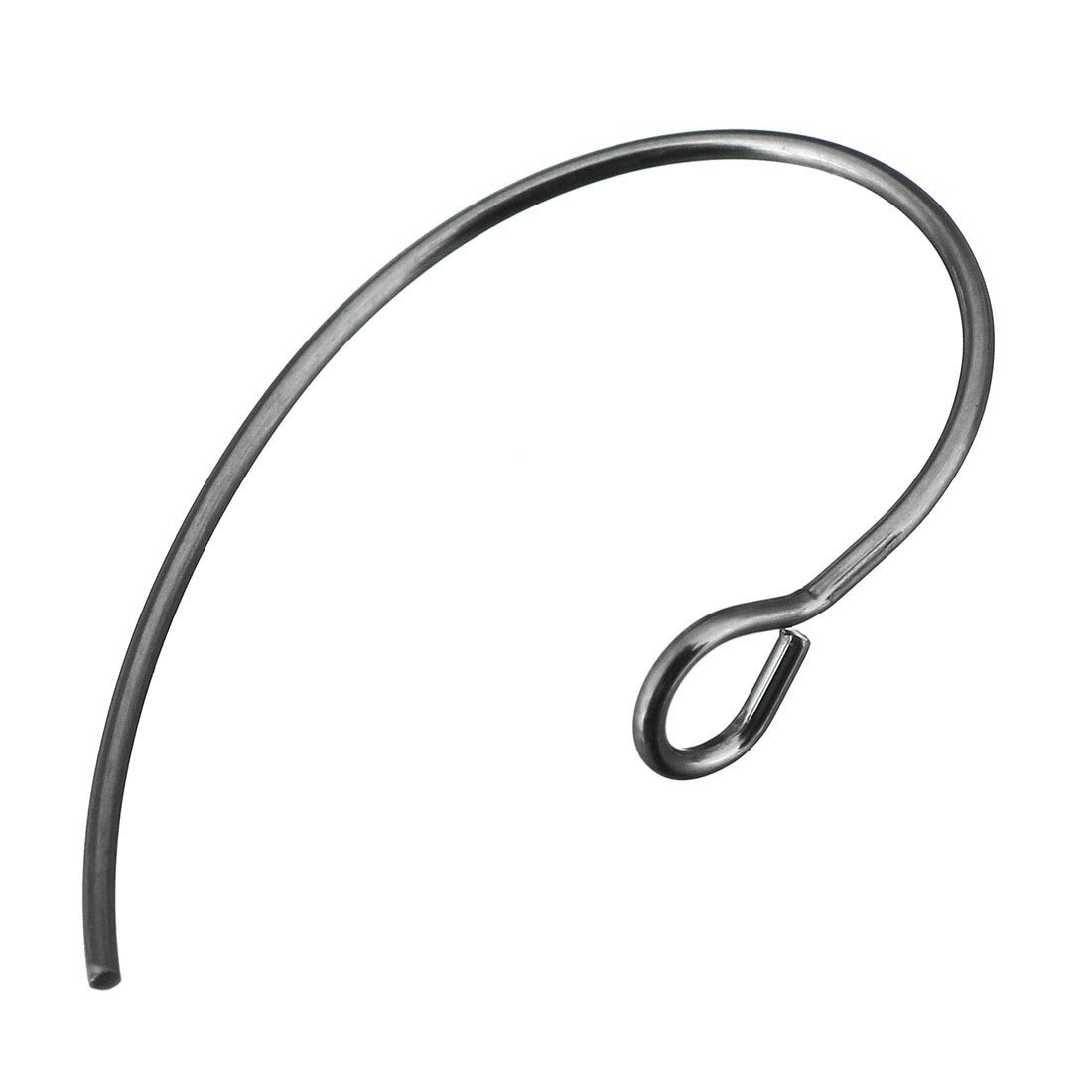 DIY用ステンレスフックパーツ 1個販売 ブラック 黒色 金色 ゴールド ピンクゴールド シルバー 銀色 ステンレスピアスパーツ アメリカンフック ひっかるタイプ キャッチ 卸販売 揺れる U字型 釣り針 フィッシュフック 釣針 ハンドメイド 金具 部品 クラフト 20G 20ゲージ