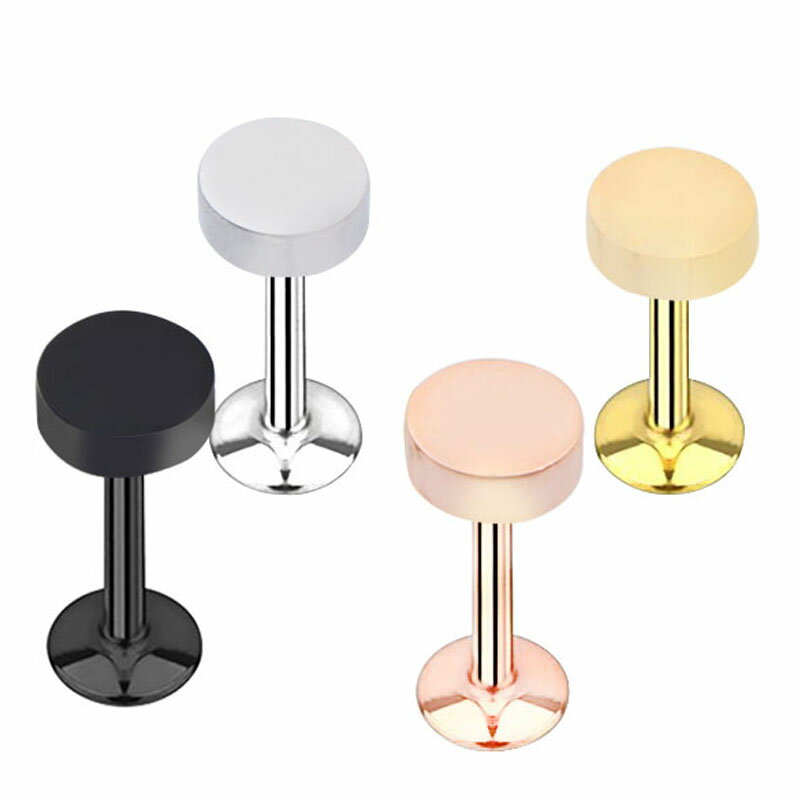 [ 16G 内ネジ おもしろ ボディピアス ] 丸型 三角形 四角形 ラブレット インターナル 16ゲージ サージカルステンレス316L ラウンド スクエア トライアングル メンズ レディース 逆ネジ ブラック イエローゴールド ピンクゴールド 黒色 金色 ヘリックス トラガス アンテナ