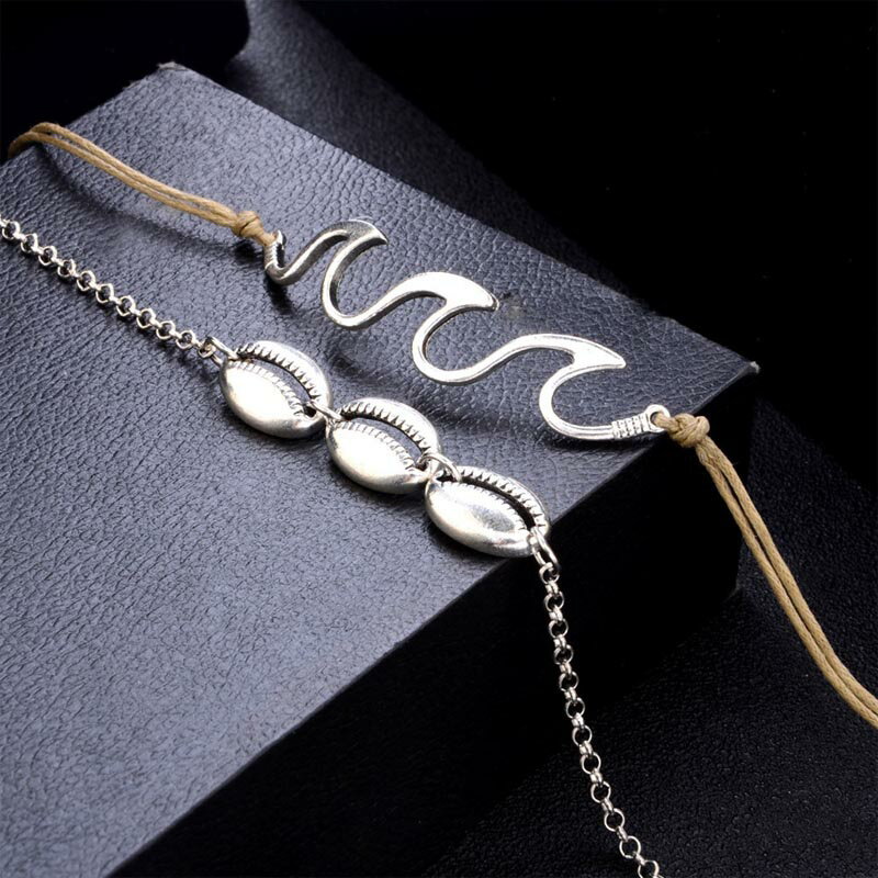 トリプルウエーブアンクレットとトリプルシェルア...の紹介画像3