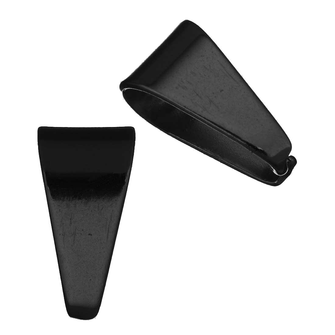 ブラックステンレスデザインバチカン (4mm用/5mm用/6mm用)1個販売 ばら売り ペンダントトップ ネックレス DIY用 アクセサリー パーツ 上の部分 材料 チェーンを通す 接続金具 止め具 自分で作る 材料 黒色 クラフト リメイク 修理 手作り ハンドメイド 部品 小さい 大きいの商品画像 2