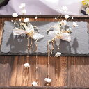 桜ウエディングイヤーフック 両耳用 1ペア 花 フラワー ゴールド 花 フラワー 白色 金色 ホワイト 真珠 パール クリスタル キラキラ 結婚式 ブライダル 衣装 大きい 耳にかける ノンホール イヤリング イヤーカフ レディース 女性 揺れる 発表会 舞台 プレゼント 女の子