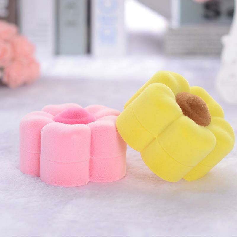 フラワーギフトケース 花 おもしろ ラッピングボックス 指輪 リング ピアス イヤリング ネックレス 贈り物 店舗用 業務用 個性的 ユニーク プレゼント ディ...