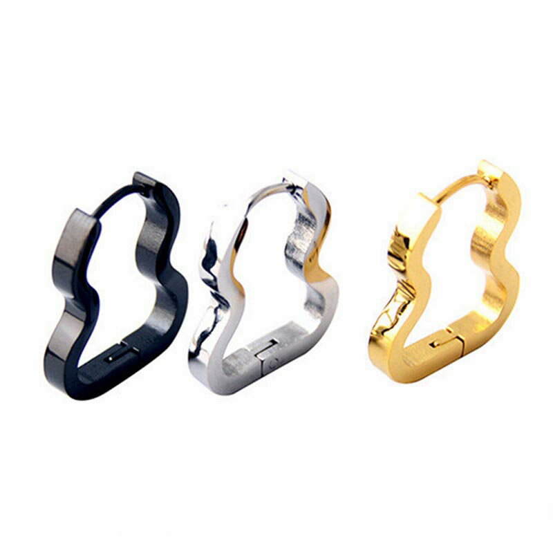 白珊瑚 - パドルフープピアス 1個販売 コーン 涙型 雫型 シズク型 シルバー 銀色 ゴールド 金色 ブラック 黒色 リングピアス メンズ レディース ステンレスピアス 耳 18G 18ゲージ 面白い おもしろ 水たまり 8 無限 エターナル 男の人 女の人 プレゼント サージカルステンレス316L