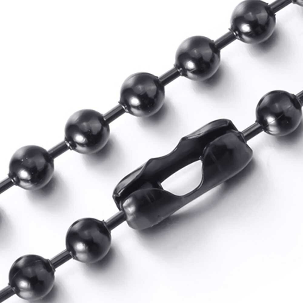 新品 12mm ブラックボール ステンレスチェーン ステンレスネックレス メンズ レディース ネックレスチェーン チョーカー 首飾り シンプル プレーン 男性 彼氏 プレゼント 長い 短い 定番 太い 太め Thelamppostmag Com