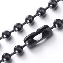 8mm ブラックボール ステンレスチェーン ステンレスネックレス メンズ レディース ネックレスチェーン チョーカー 首飾り シンプル プレーン 男性 彼氏 プ...