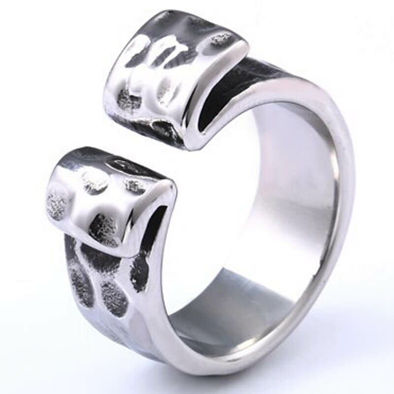 ストーンステンレスリング(RRT002)サイズ/18号/19号/20号/21号/22号/23号/24号/25号/26号/27号 ファランジリング サイズ調整でき...