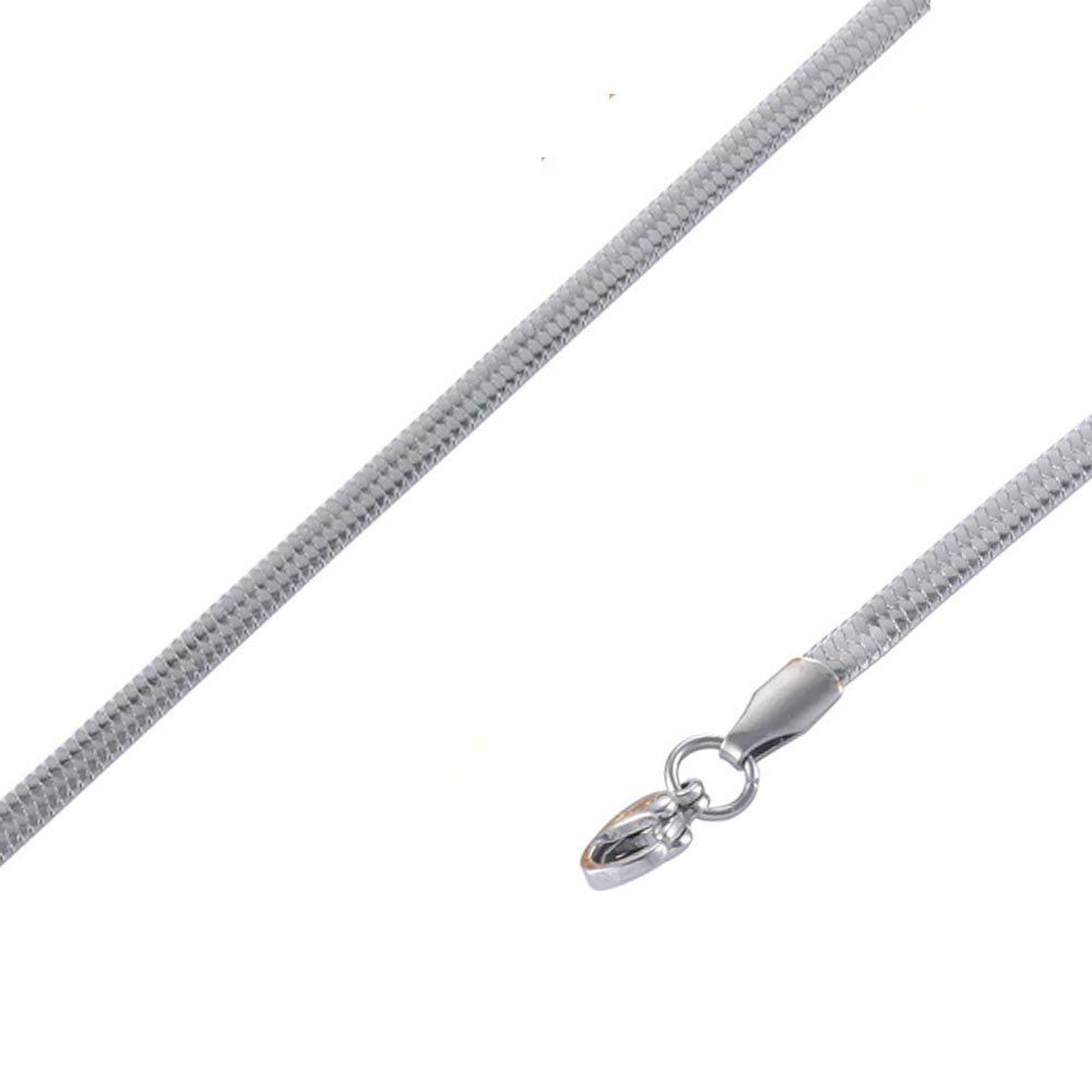 [サージカルステンレス316L製 ] フラット喜平ネックレスチェーン (太さ：2mm) 細い スリム