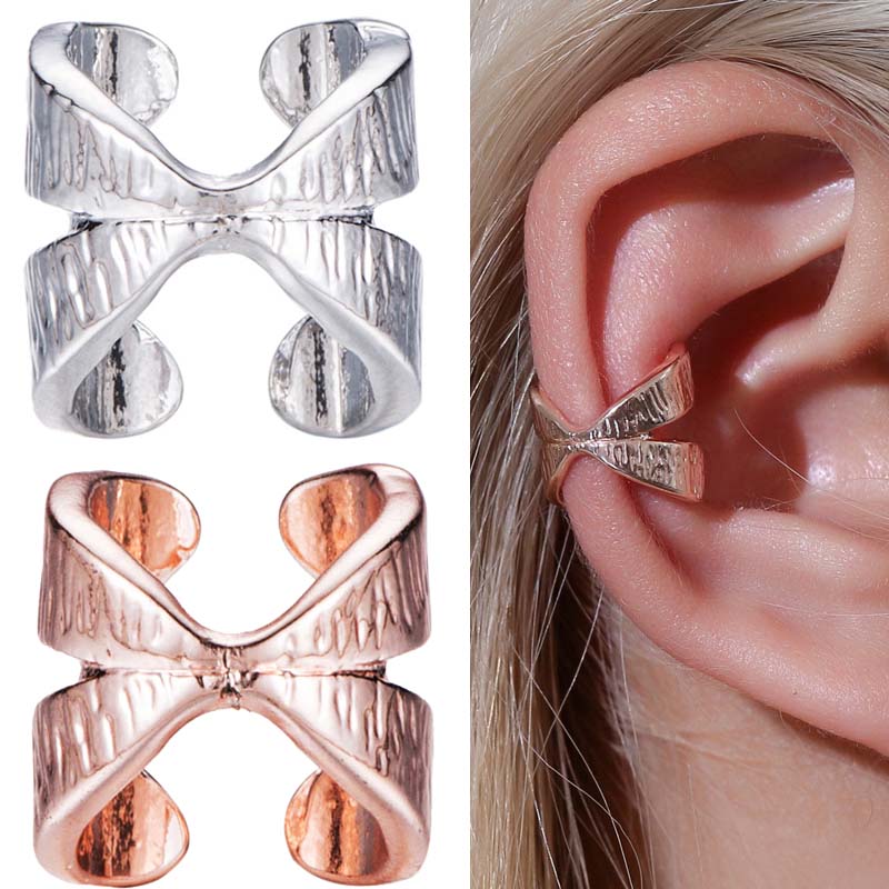 パピヨンイヤーカフ 1個販売 シルバー ゴールド イヤリング フェイクピアス メンズ レディース はさむ 金色 銀色 ノンホールピアス プレゼント 結婚式 彼氏...