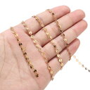 スモールラウンドゴールドステンレスチェーン 10cm単位 金色 金メッキ 円形 丸い 丸型 人気 DIY ネックレス ブレスレット アンクレット パーツ 量り売...