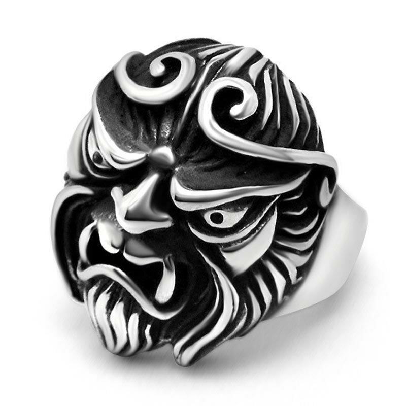 孫悟空ステンレスリング(ERA003)サイズ/22号/24号/28号 西遊記 お猿 モンキー 動物 アニマル おもしろい 面白い 指輪 サージカルステンレス31...