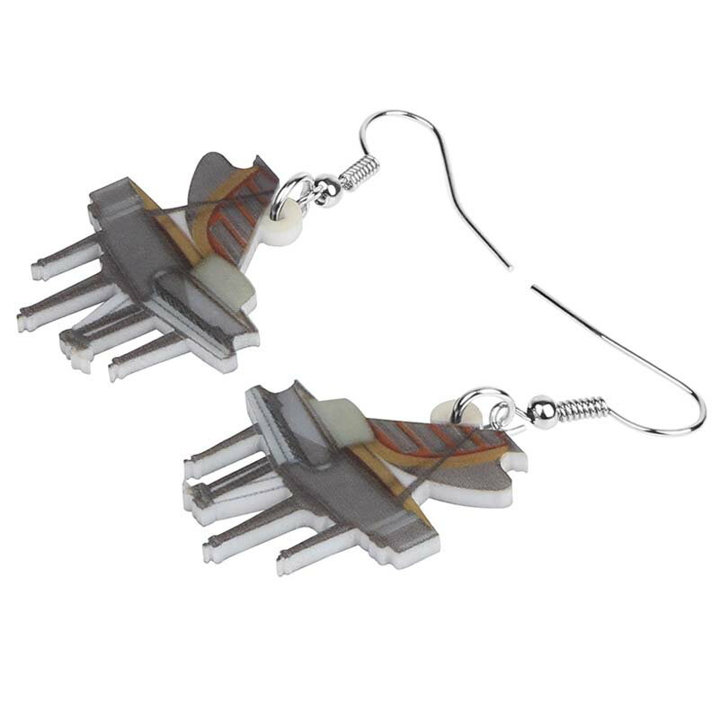 クラシックピアノ リアルステンレスピアス/1個販売 20G 20ゲージ 楽器 コンサート 音楽 ぴあの ミュージック 学校 先生 人気 おもしろい オモシロ サージカルステンレス316L ユニーク メンズ レディース 揺れる フックピアス アクリル プラスティック プレゼント ギフト