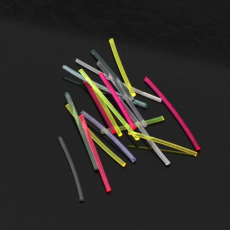 カラフルアソート 0.7mm アクリルピアス ポスト / 20個セット 棒 メンズ レディース 金属アレルギー対応 キャッチピアス スタッドピアス プラスティック プラスチック製 人気 20ゲージ 20G 0.8mm ファッションピアス 男 女 プレゼント ギフト 安心 シンプル
