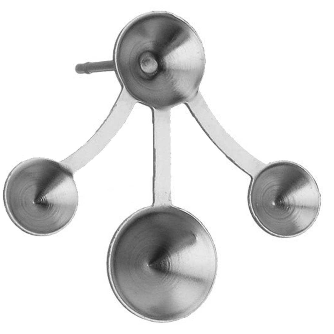 4個 丸皿 台座ステンレスDIY用スタッドピアス 1個販売 22G 22ゲージ ステンレスピアスパーツ キャッチピアス ポスト ジュエル用 ストーン用 天然石用...