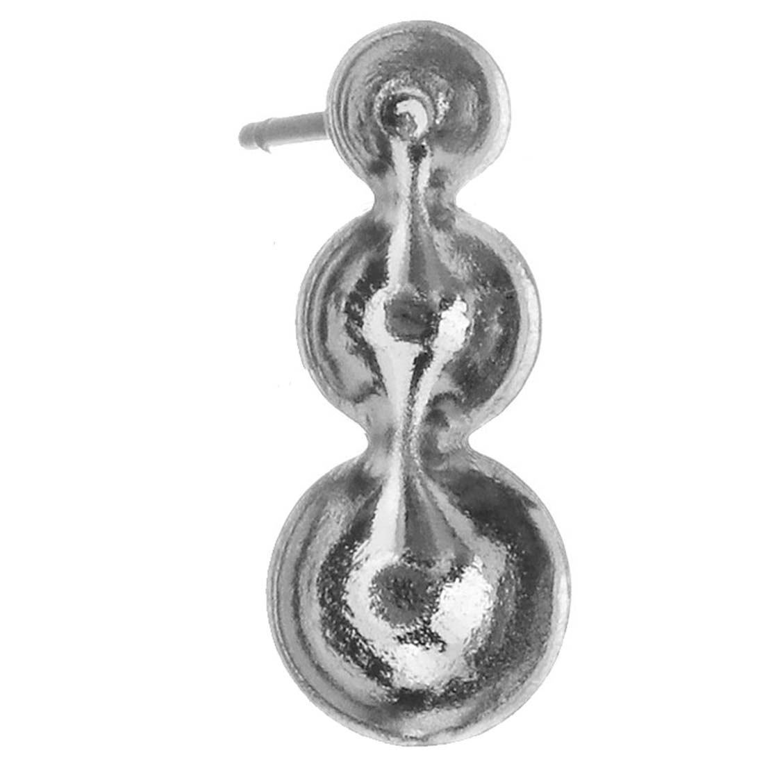 3連 丸皿ボウル 台座ステンレスDIY用スタッドピアス 1個販売 22G 22ゲージ ステンレスピアスパーツ キャッチピアス ポスト 天然石用 丸石用 丸いビー...