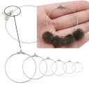 フックピアス用 ステンレスワイヤー コネクトパーツ 1個販売 DIY用 ステンレスピアス チャームパーツ メンズ レディース ハンドメイド クラフト 金具 部品...