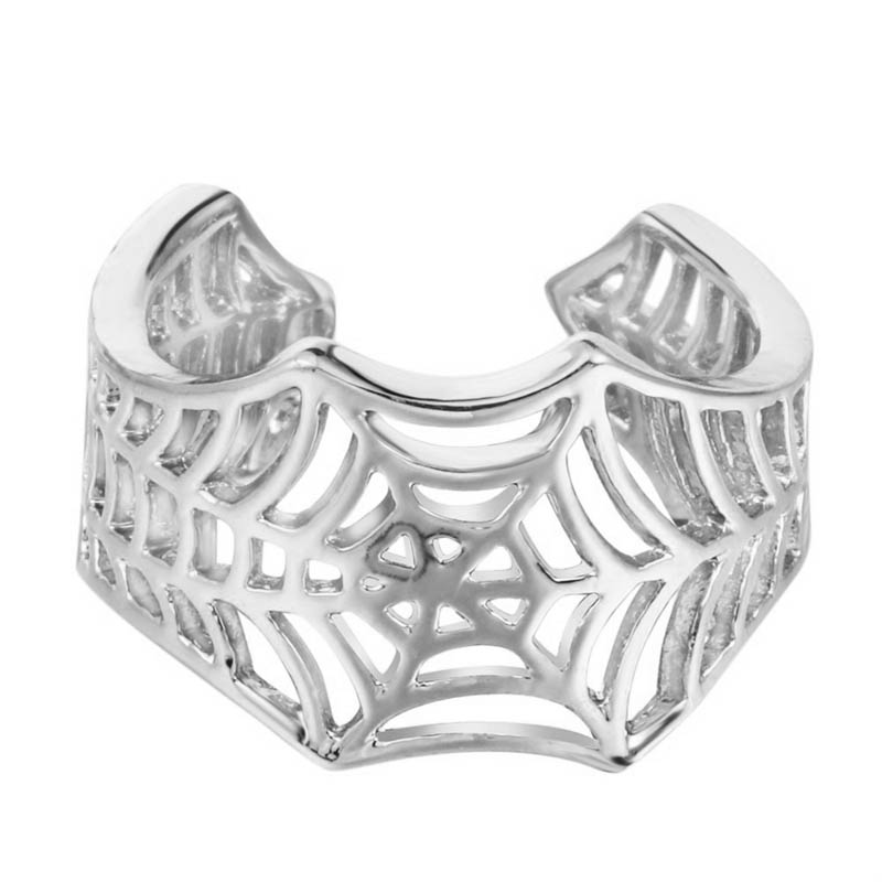 ピアス専門ショップGreen Piercingの[フリーサイズ 指輪 足の指] スパイダーウェブ トゥリング 12号 足の指輪 トーリング 足のリング ピンキーリング ファランジリング メンズ レディース 小指 関節 指先 イヤーカフ カフリング リングカフ プレゼント 人気 男子 女子 蜘蛛の巣 クモの巣 くも 面白い おもしろい｜アングル3