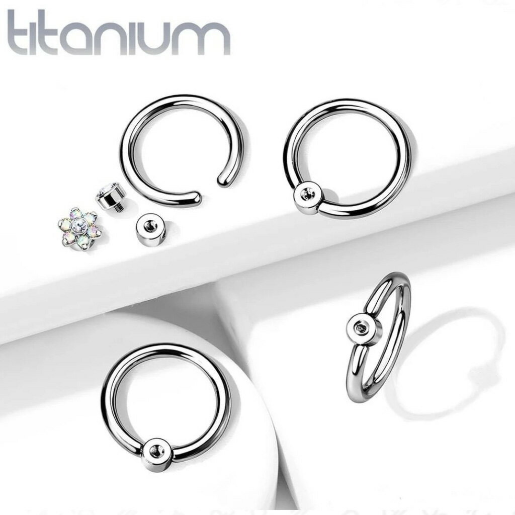 [16G 14G チタングレード23 G23 ボディピアス DIY]チタンめねじフラットラウンドベースCBR ボディーピアス 1個販売 14ゲージ16ゲージ ニッケルフリー 内ネジ 逆ネジ メンズ レディース 口 クチ 軟骨 トラガス ヘリックス ニップル 乳首 リング型 キャプティブビーズリング