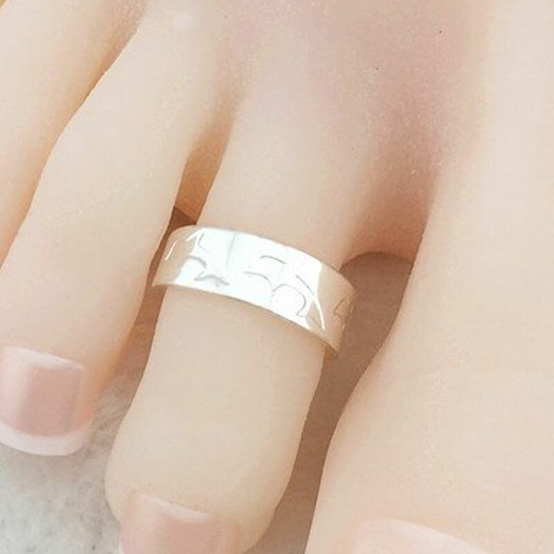 スプラッシュドルフィントゥリング 足の指輪 トーリング 足のリング ピンキーリング フリーサイズ レディース メンズ イルカ シルバー チップリング ミディリン...