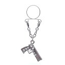 クリスタルガン ニップルクリップ 1個販売 ジルコニア ガン 銃 拳銃 面白い おもしろい ラインストーン 揺れる プレゼント メンズ レディース 乳首 はさむ...