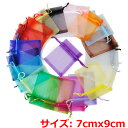 7cm x 9cm オーガンジーアクセサリーギフト用巾着 1個販売 ギフト ラッピング用品 ポーチ プレゼント 業務用 店舗用 保管袋 ピアス 指輪 ジュエリー 手作り バッグ ギフトケース 布袋 雑貨 メッシュ 網 ネット 包装 無地 小さい 結婚式 飴 キャンディー 小物 クリスマス