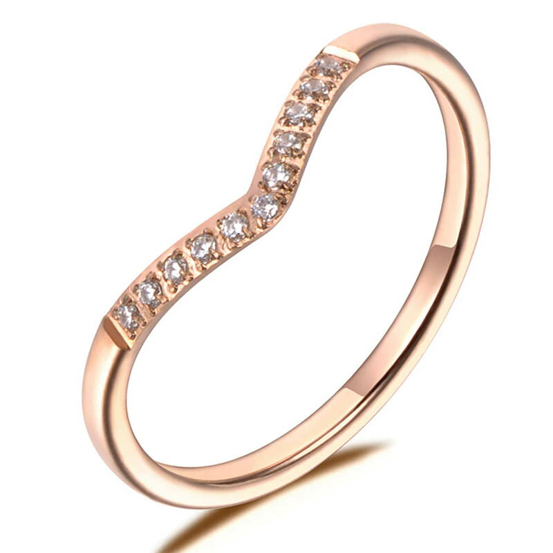 CZピンクゴールドブライダルジュエルステンレスリング(LRC411)サイズ/12号/15号 メンズ レディース 男性 女性 クリスタル キュービックジルコニア ...