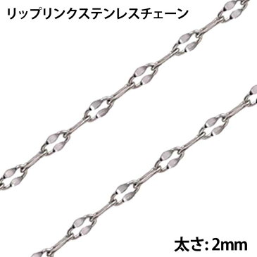 2mm リップリンク ステンレスチェーン/10cm単位 手作り DIY ネックレス ブレスレット アンクレット ステンレスパーツ ボディチェーン チョーカー メンズ レディース クサリ 鎖 クラフト 部品 ハンドメイド 2.0mm 2ミリ 細い 個性的 自分で作る 修理 カスタムメイド