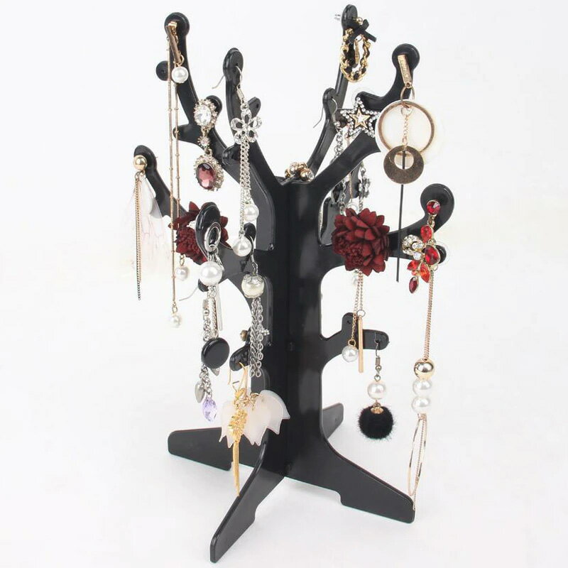 組み立て式ツリーピアススタンド 1個販売 ブラック 黒色 ピアス立て ディスプレイ 店舗用 開店準備 什器 アクセサリー 撮影用 プロ ショーケース お店 ショ...