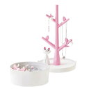 ピンク色の可愛い猫のアクセサリースタンド 1個販売 ディスプレイ 店舗用 什器 ネックレス ブレスレット 指輪 リング 撮影用 ネックレス ブレスレット 指輪 ...