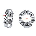 セベラルクリップ イヤーカフ 1個販売 スプリングカフ バネカフ 簡単装着 ヘリックス ワンタッチ 四角形 メンズ レディース イヤリング はさむ ノンホールピ...