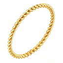 スリムツイストステンレスリング/ゴールド(RSB014)サイズ/08号/11号/13号/16号/18号/20号 細い ねじる ねじれ スパイラル シンプル 指輪...