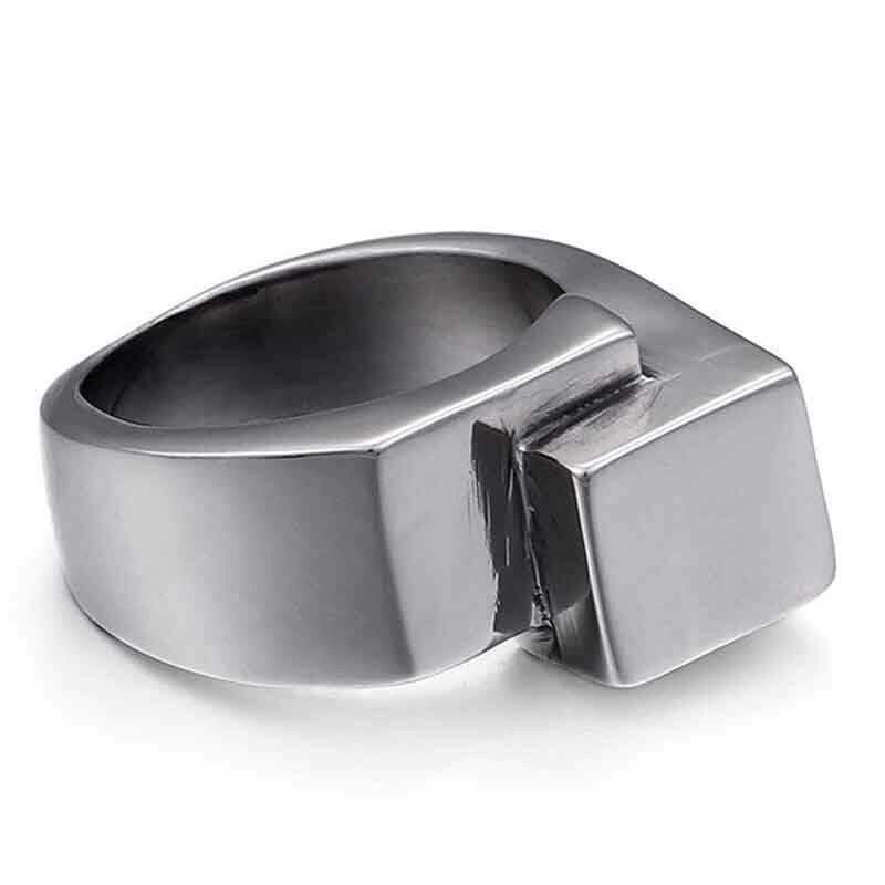 ステップアップステンレスリング（STR010） サイズ/29号 シンプル 階段 段差 オモシロい 面白い おもしろ 人気 指輪 サージカルステンレス316L メンズ レディース ペアリング プレゼント 人気 銀色 シルバー サプライズ ギフト 結婚式 入学式 成人式 カジュアル 職場 服装