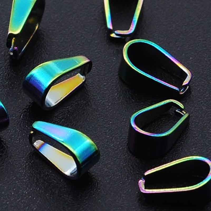 レインボーカラーステンレスバチカン (M)1個販売 ステンレスパーツ ネックレストップ用 DIY用 チョーカー用 ペンダントトップ用 チャーム用 材料 トップの...