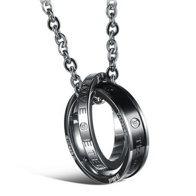 [�ڥ���å��� �ץ쥼���] �������ʥ�2Ϣ��󥰥ͥå��쥹 �ڥ����å� ��� ��ǥ����� �������� ��·�� ������ ���åץ� ���� ���� �ͥå��쥹�������� ����� ���硼���� ���������륹�ƥ�쥹316L �ԥ󥯥������ �֥�å� ���� ���ꥹ���� ���� FOREVER LOVE ETERNAL