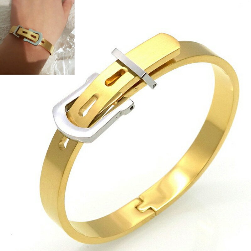 ゴールドベルト ステンレス バングル 1個販売 アームレット 腕輪 サージカルステンレス316L メンズ レディース 腕輪 手首 二の腕 調整可能 腕 ブレスレ...