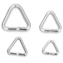 ステンレス製 三角冠/10個販売 マルカン 〇カン 丸カン 丸環 丸リング まるかん ハンドメイド DIY ステンレスパーツ つなぐ アクセサリー チャーム 修...