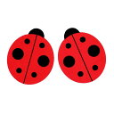 テントウムシニップルステッカー 1ペア販売 レディバグ 天道虫 てんとう虫 昆虫 ムシ 赤色 レッド 乳首 シール 貼る 下着 ブラ ランジェリーニップルカバー...