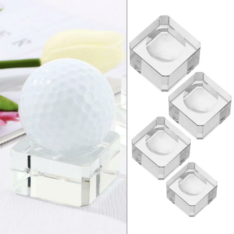 クリスタルボール用アクリル製台座ベース 1個 球体 丸い 水晶玉 ゴルフボール 天然石 ジェムス ストーン ディスプレイ スタンド 透明 クリア 店舗用 撮影用...