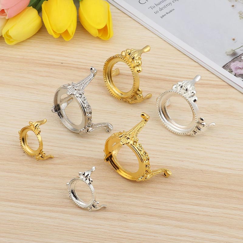 メタル製 ジェムストーン クリスタルボール ベ...の紹介画像3