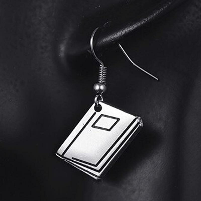 ノート ステンレスピアス/1個販売 片耳分 サージカルステンレス316L メンズ レディース 揺れる フックピアス チャーム 20G 20ゲージ ファッションピ...