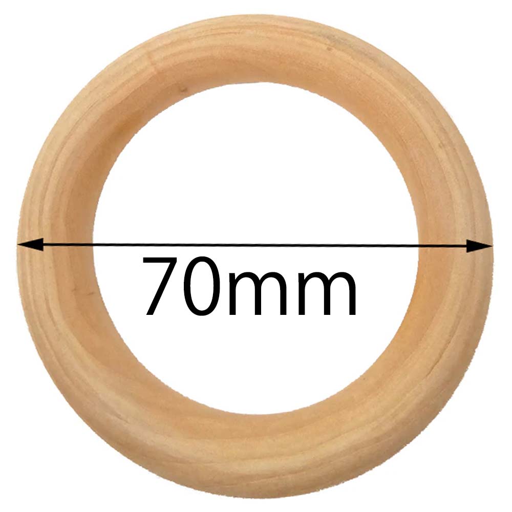 70mm ウッドリングパーツ 1個販売 太さ10mm 大きい 7cm 1cm 木製 木 ワッカ 輪っか アクセサリー カバン 持ちて 手さげ 赤ちゃんの玩具 オモチャ DIY 材料 手作り クラフト 部品 ハンドメイド 木枠 ハンドバッグ 鞄 玩具 木のおもちゃ 天然木 ウッドビーズ タオルかけ 人気