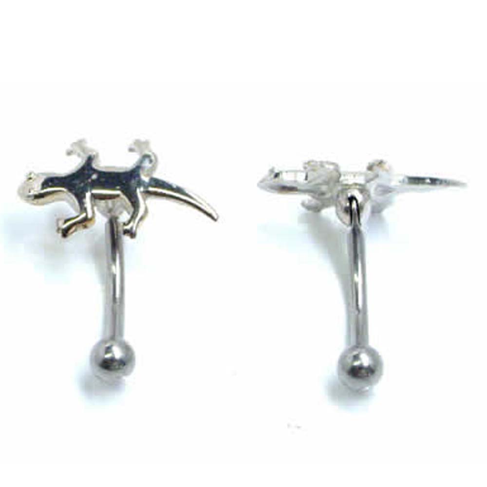 [ 16G 鼻 耳 臍 軟骨 口 ] リザード 16ゲージ 蜥蜴 とかげ トカゲ ボディピアス ロック ルーク ダイス スナッグ 臍ピアス ヘソピアス バナナバーベル カーブバーベル サージカルステンレス316 メンズ レディース アイブロー 眉 ボディーピアス プレゼント ペアルック