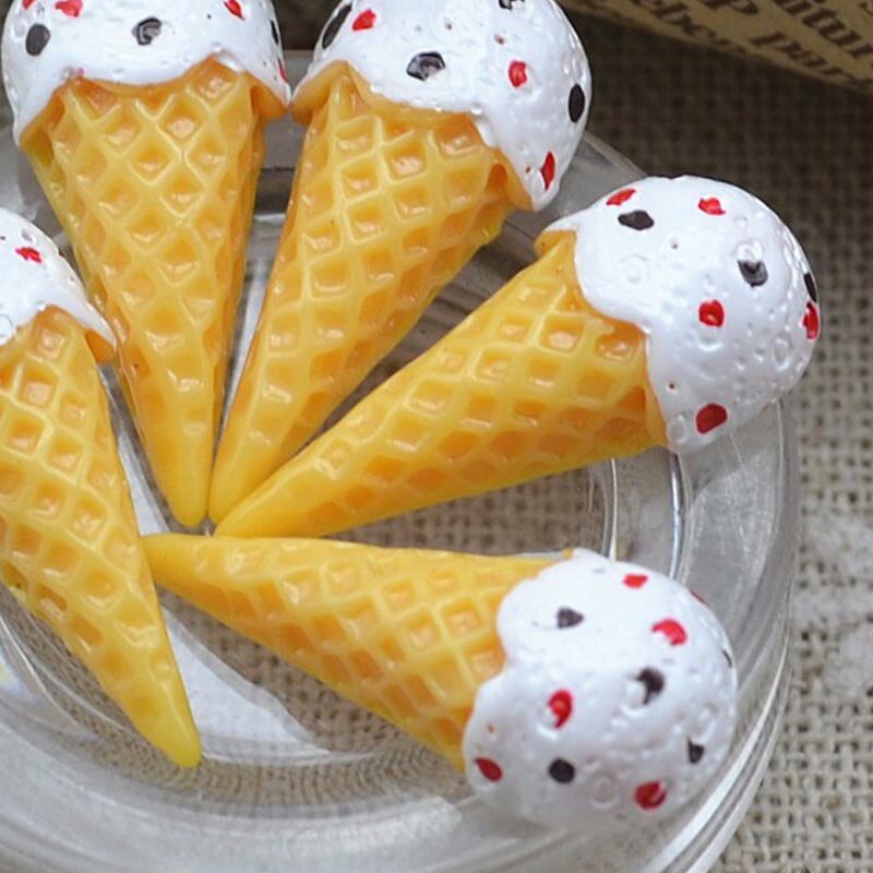 アイスクリーム アクリルパーツ 1個販売 デザートソフトクリーム バレンタインデー ホワイトデー スイーツ フード 食玩 食品サンプル メンズ レディース 手作...