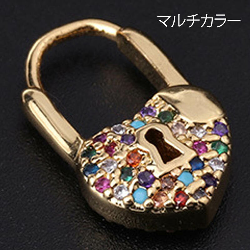 小さな南京錠のピアス 1個販売 20G 20ゲージ クリスタル ジュエル パベ パヴェ キラキラ メンズ レディース 南京錠 鍵 カギ かぎ フープピアス リングピアス ワンタッチ 軟骨 ヘリックス トラガス 耳 イヤーロブ プレゼント 高級 ギフト 男性 女性 彼氏 彼女 ゴールド 金色の商品画像 3
