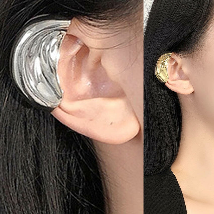 楽天ピアス専門ショップGreen Piercing耳キャップ イヤーフック 1個販売 右耳用 イヤーカフ イヤカフ ノンホールピアス メンズ レディース イヤーラップ 面白い おもしろい ユニーク おかしい 金色 ゴールド 銀色 シルバー 結婚式 発表会 衣装 コスプレ サイバー 耳型 軟骨 開けない イヤリング イヤークリップ