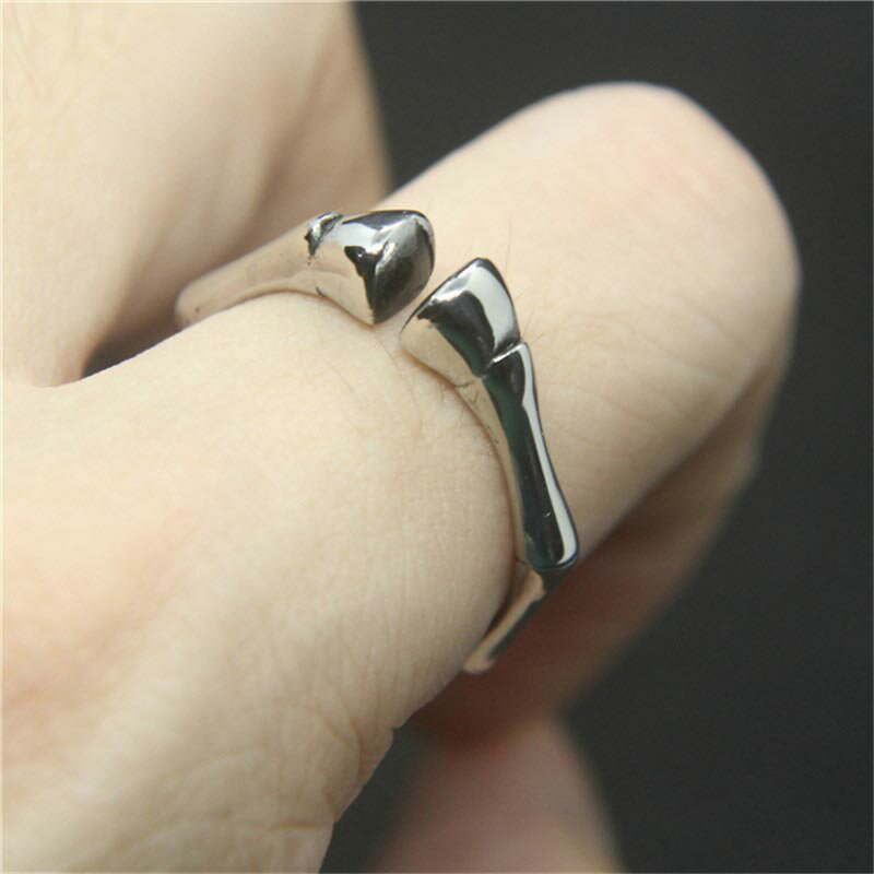 馬脚 ステンレスリング（RMT403）サイズ/13号/14号/15号/16号 フリーサイズ 指輪 サージカルステンレス316L メンズ レディース ペアリング プレゼント ファランジリング ピンキーリング ジェンダーレス 馬の脚 ウマの足 ホースシュー 馬蹄 馬具 面白い おもしろい 3