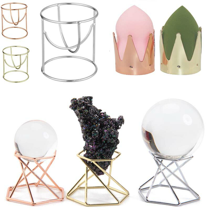 メタル製 台座ベース 1個 球体 丸い 水晶玉 ゴルフボール 天然石 ジェムス ストーン ディスプレイ スタンド 店舗用 撮影用 什器 インテリア 写真用 業者...